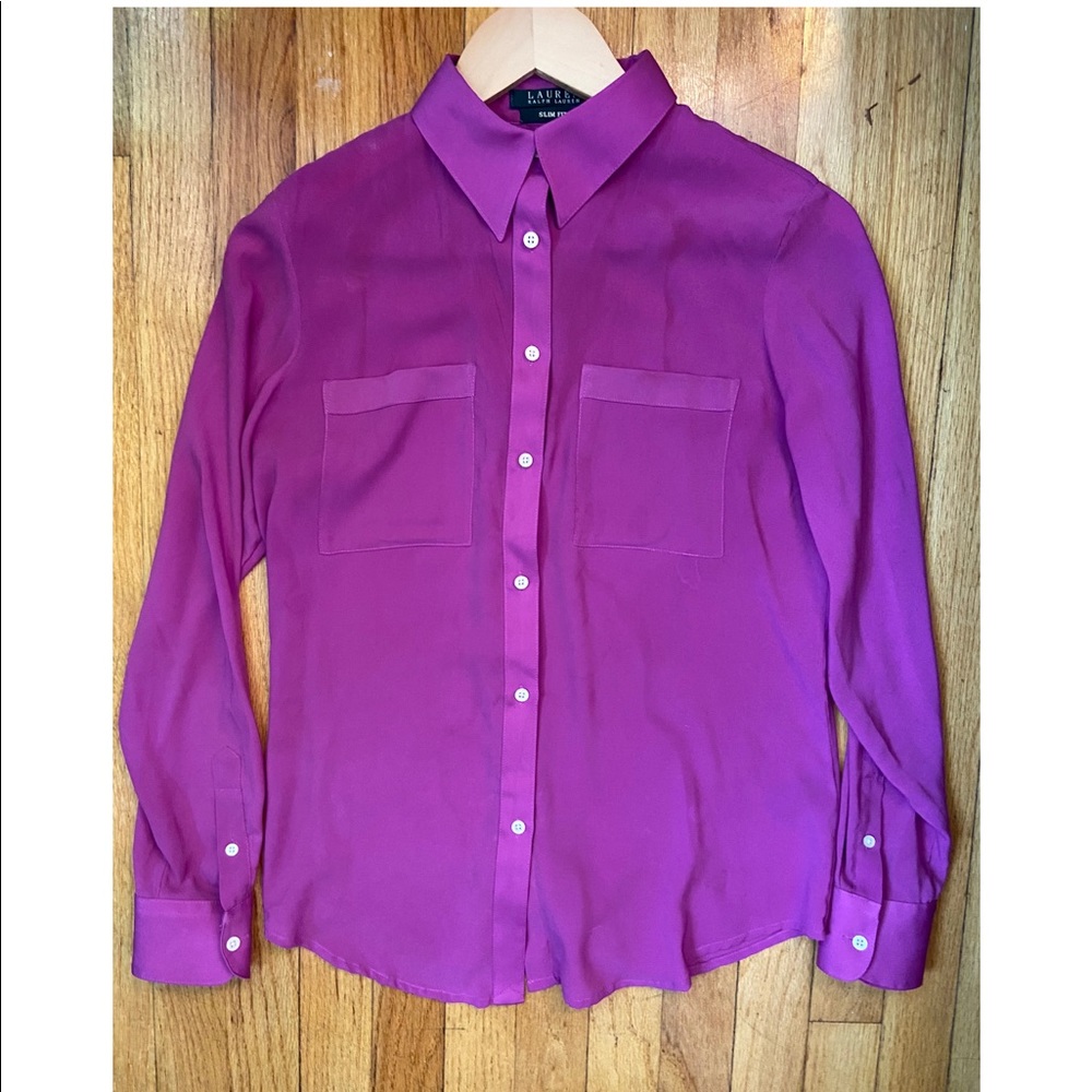 RALPH LAUREN women violet shirt